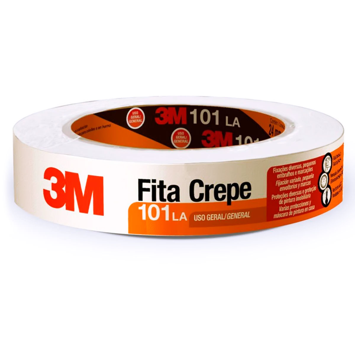 Fita Adesiva Crepe 24mmx50m 101LA 3M