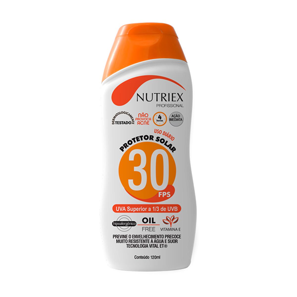 Protetor Solar FPS30 1/3 UVA 120ml Nutriex