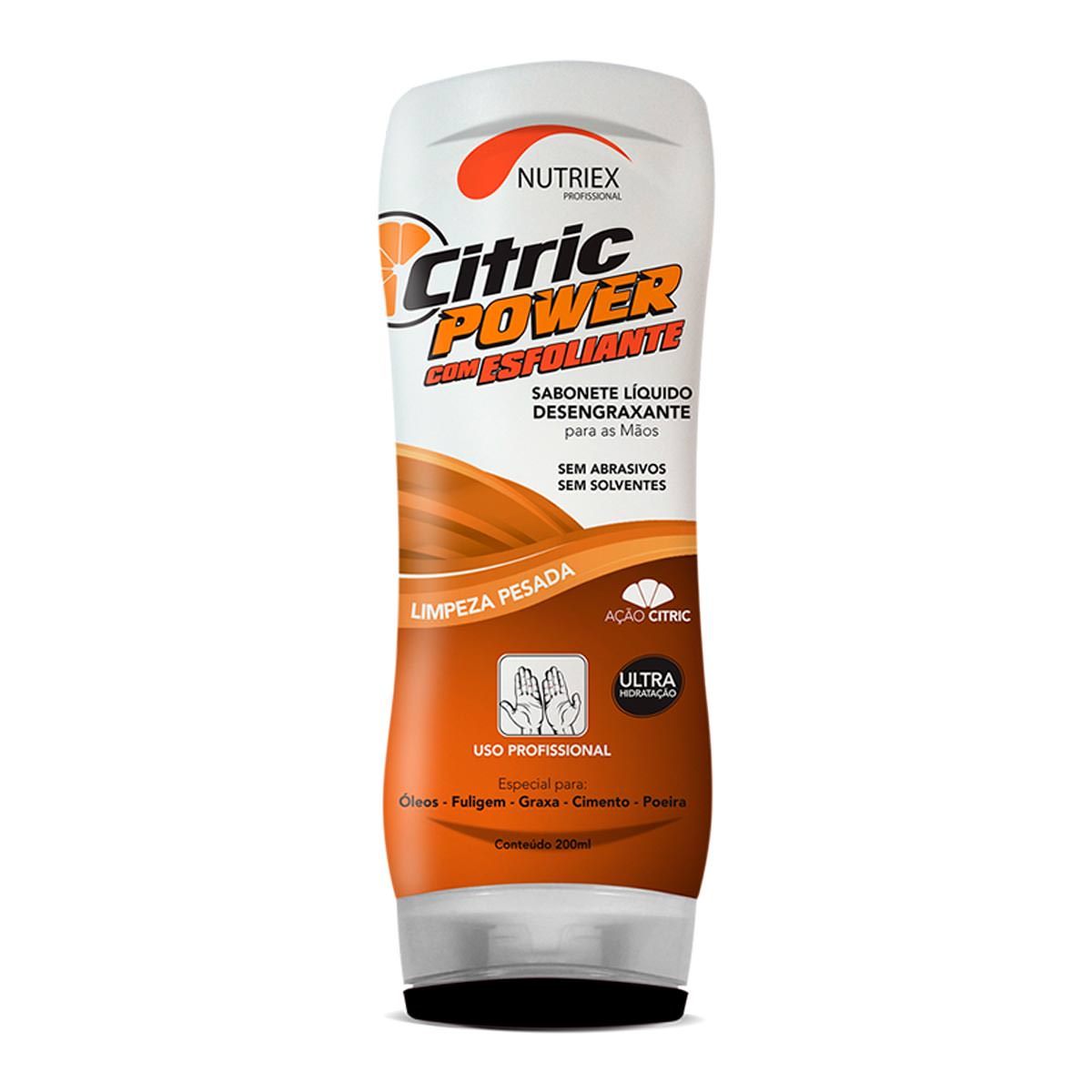 Sabonete Líquido Desengraxante Citric Power 200ml Nutriex