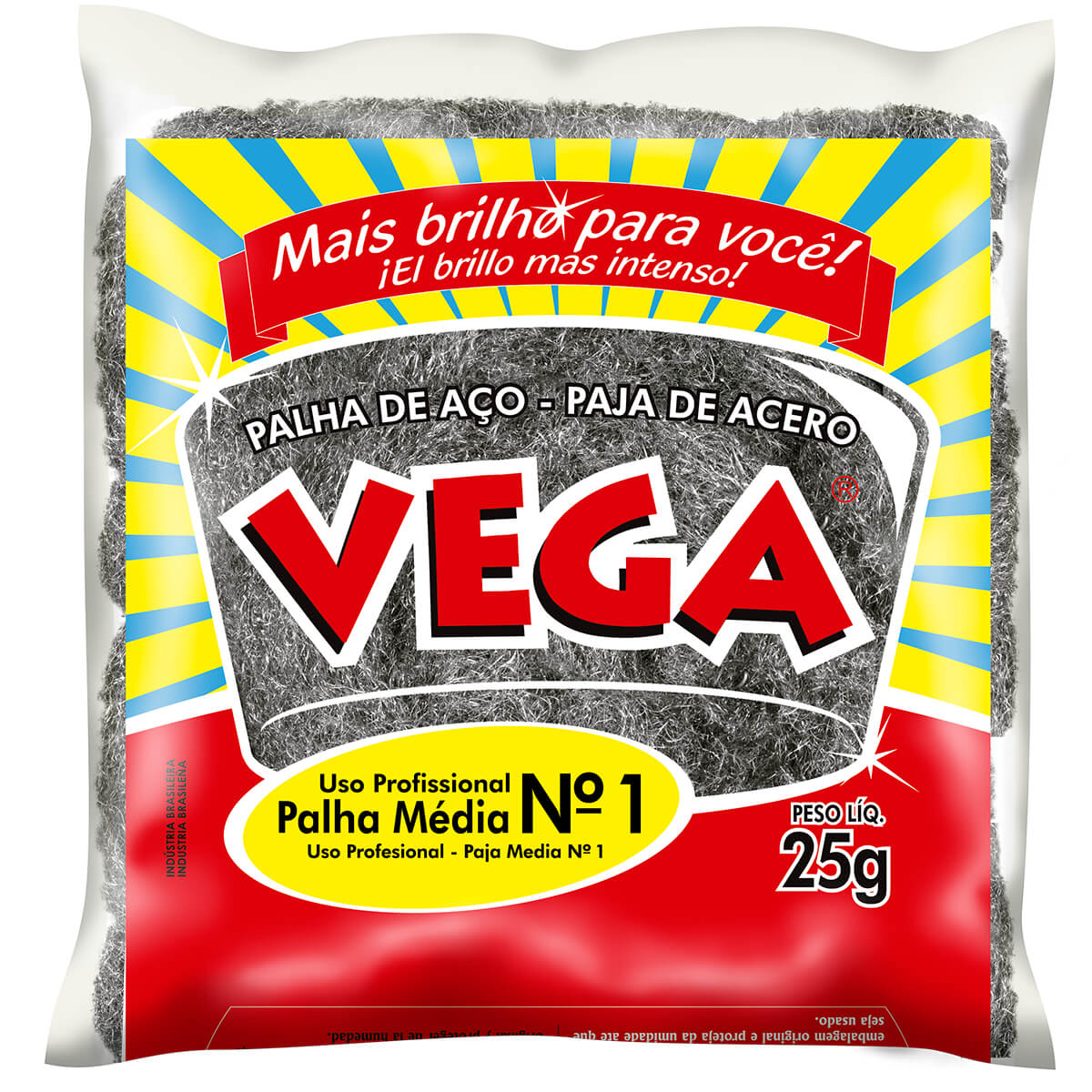 Palha de Aço Nº 01 (Média) Vega Steel