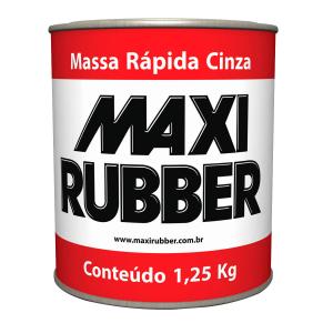 Massa Rápida Cinza 1,25Kg - Maxirubber