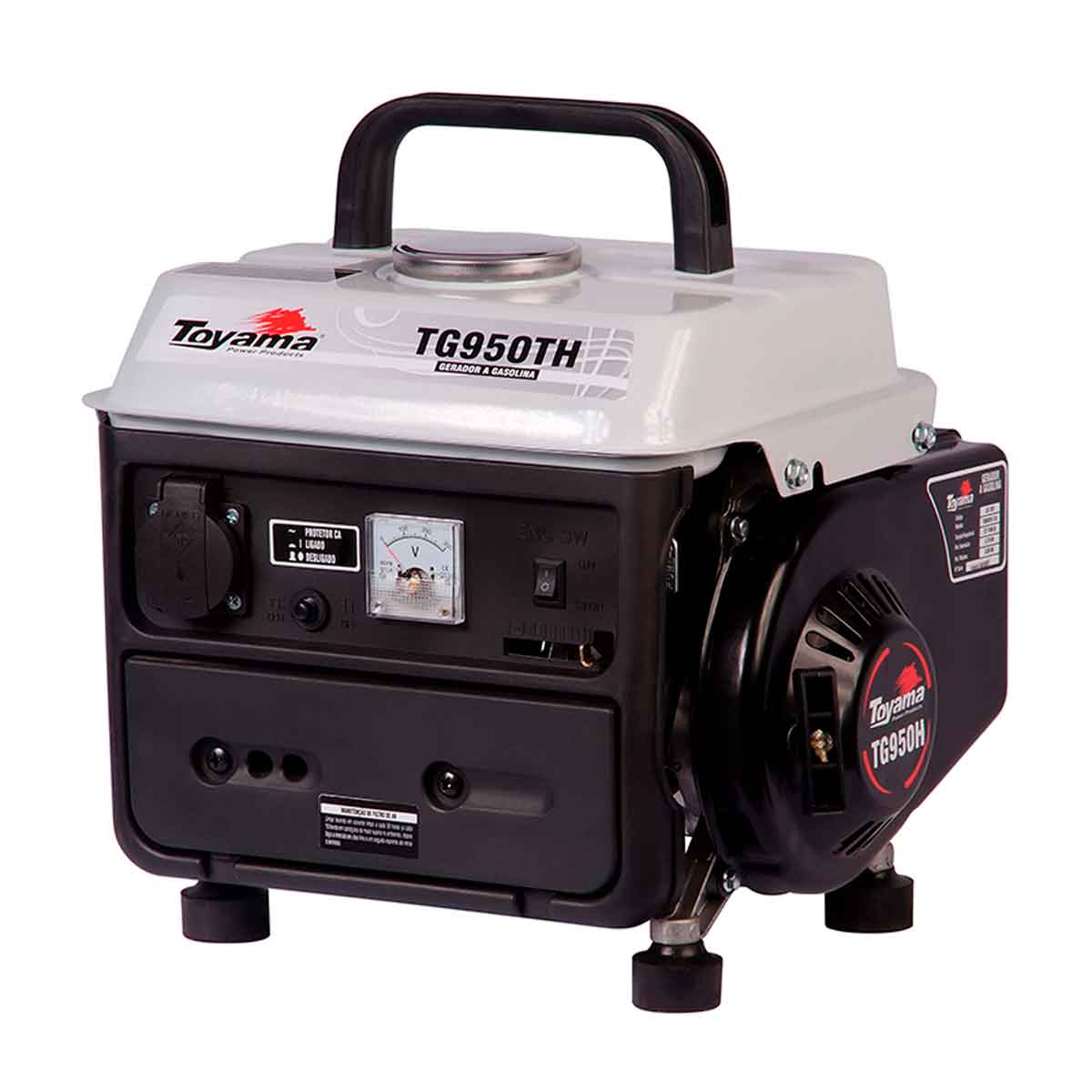 Gerador Gasolina Monofásico 0,85KVA 2 tempos TG950TH Toyama