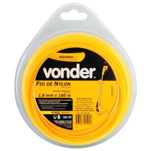 Fio de Nylon 1,8mm x 100m Redondo Vonder