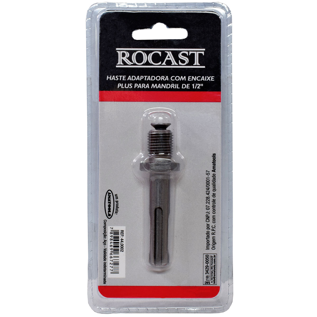 Adaptador Sds Plus 1/2"x20 fios Rocast