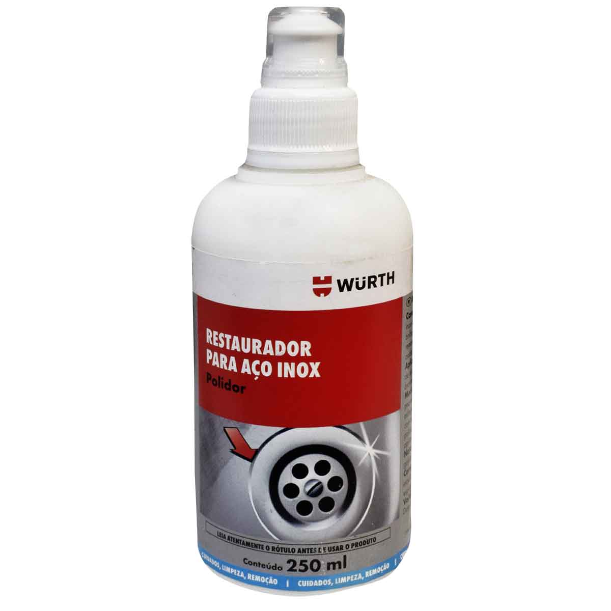 Restaurador para Aço Inox 250ml Wurth