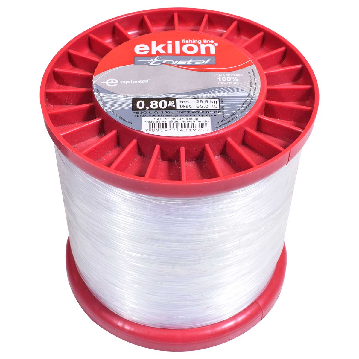 Fio de Nylon 0,80mm x 450m Bobina Ekilon