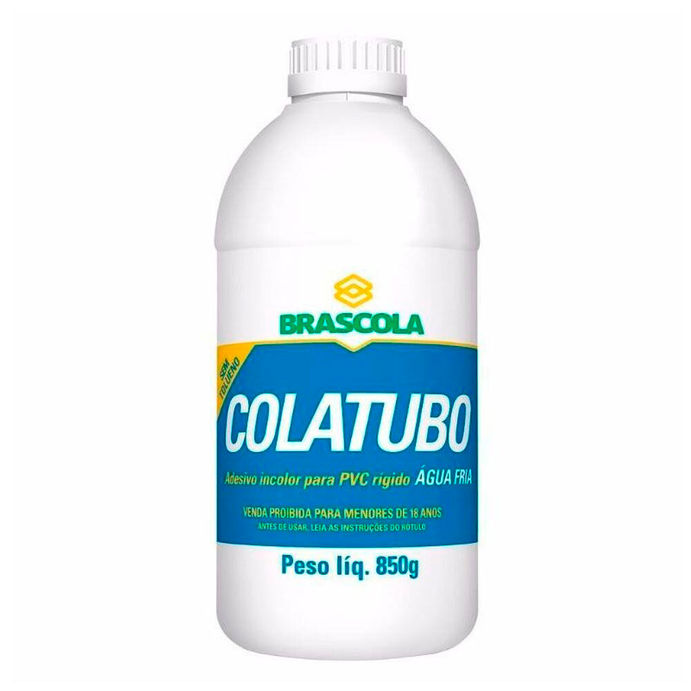 Cola para tubo PVC 850gr Brascola