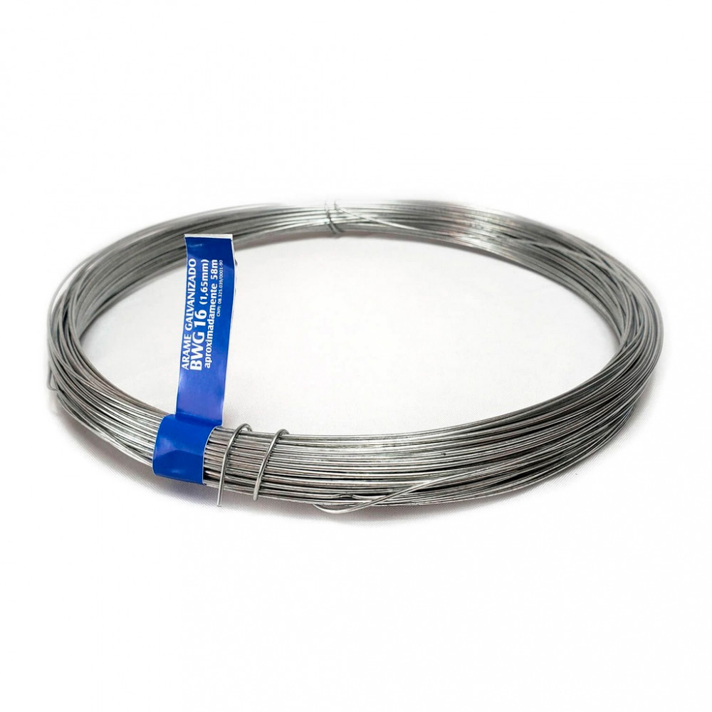 Arame Galvanizado 16 BWG 1kg 1,65mm Azul Morlan