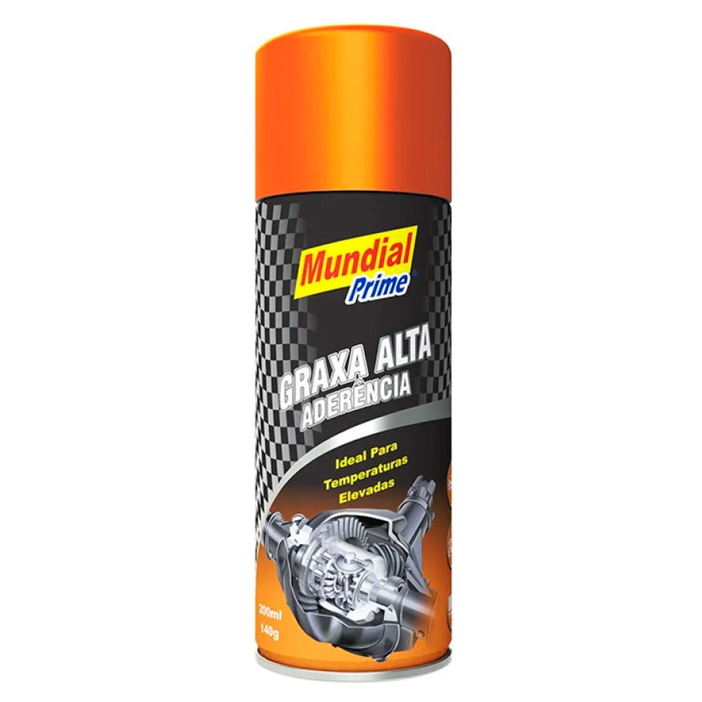 Graxa Spray de Alta Aderencia 250ML Mundial Prime