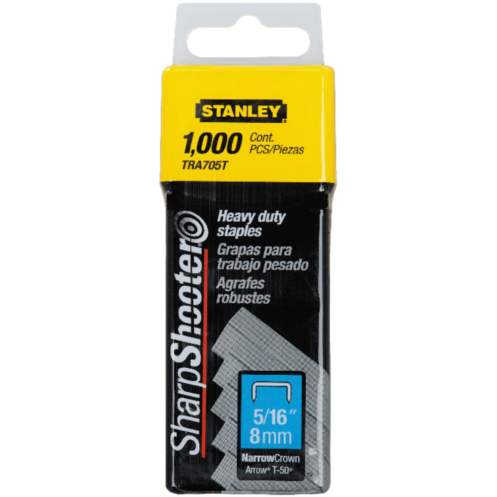 Grampos TR150 6,35mm 1/4 Polegadas 1000 peças TRA704T Stanley