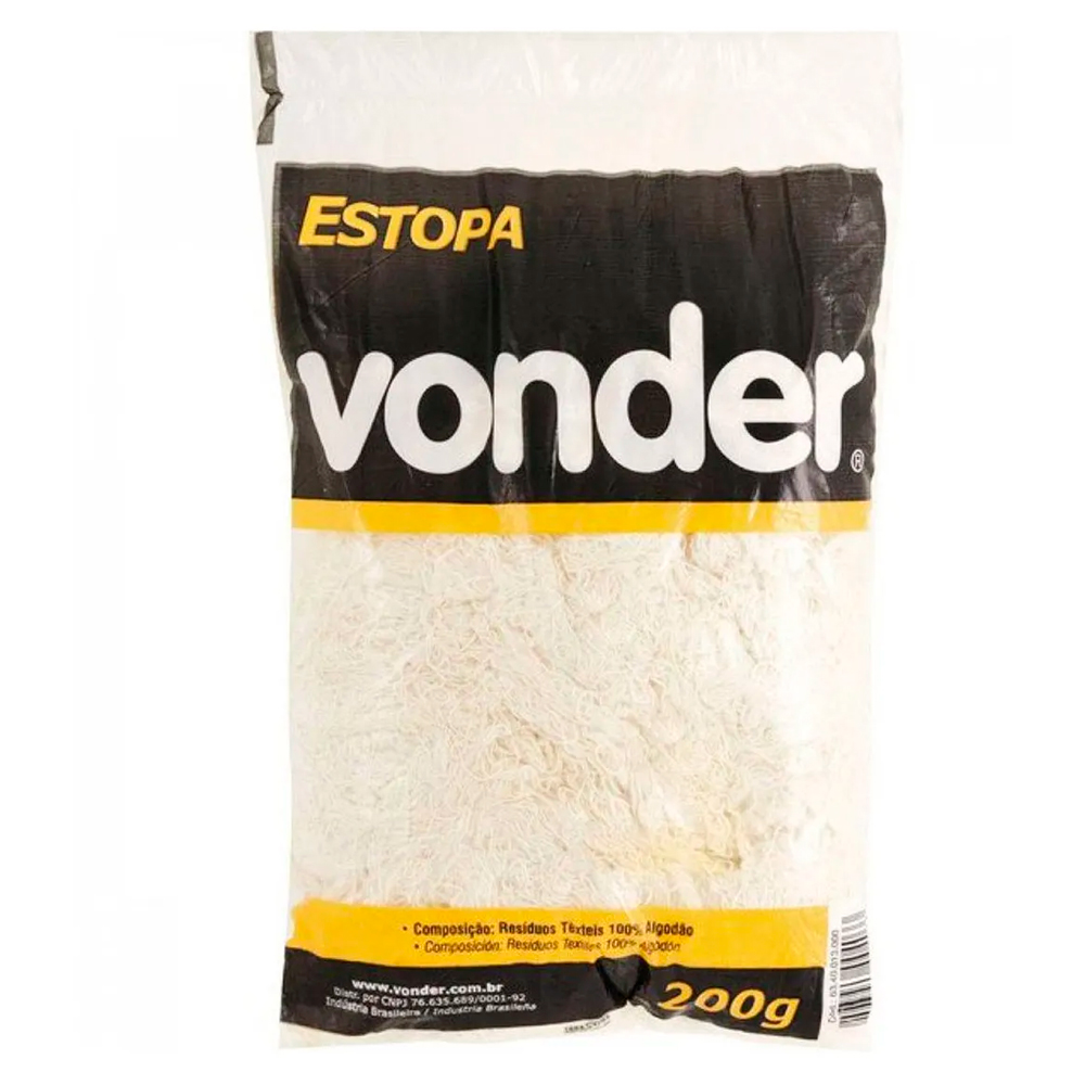 Estopa Branca para Polimento com 200gr Vonder