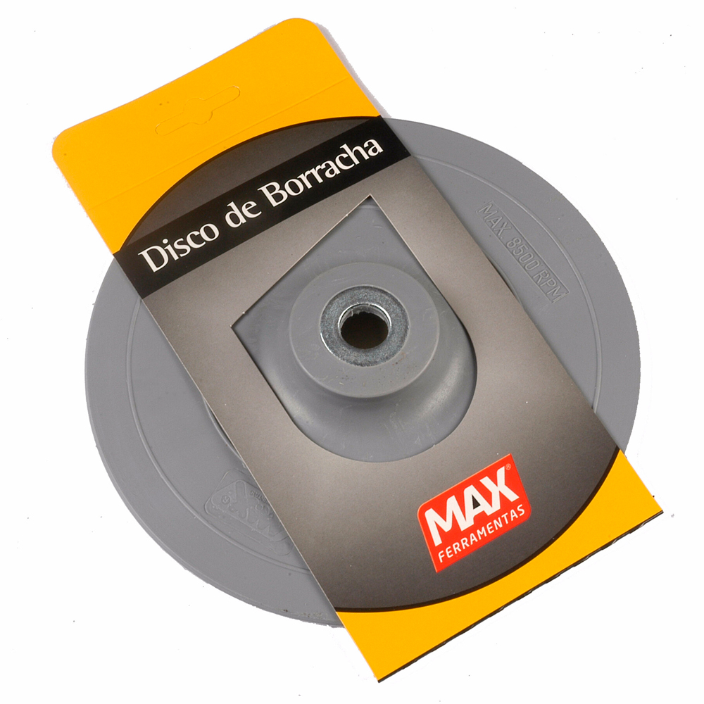 Disco de Borracha Rígido 7" Cinza Max Ferramentas