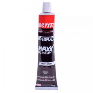 Cola Silicone Vedante Super Flex Maxx Black 80g Loctite