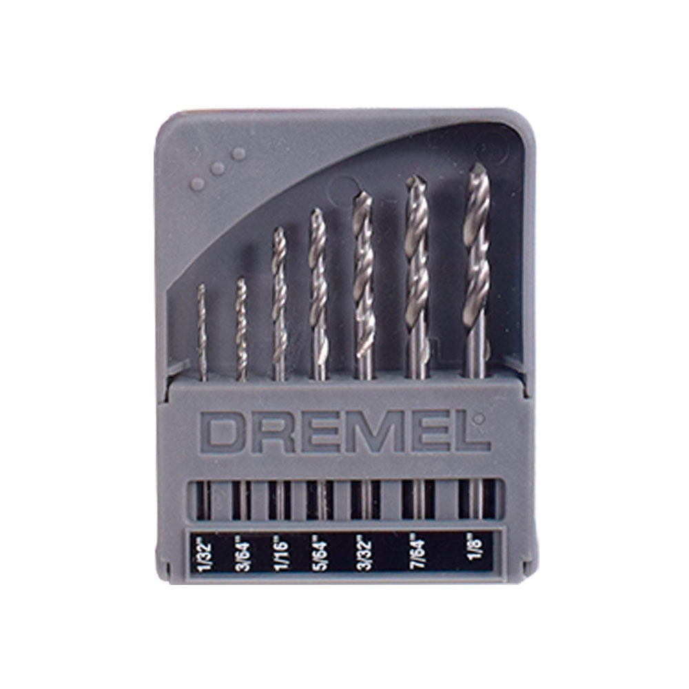 Jogo De Broca Metal 07 Peças 1/32-1/8 Dremel