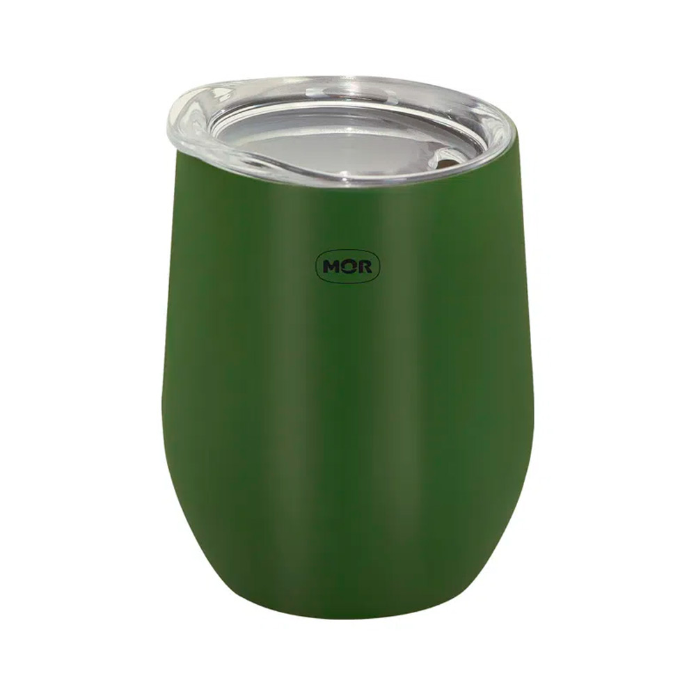 Copo Térmico com Tampa 360ml Verde Mor