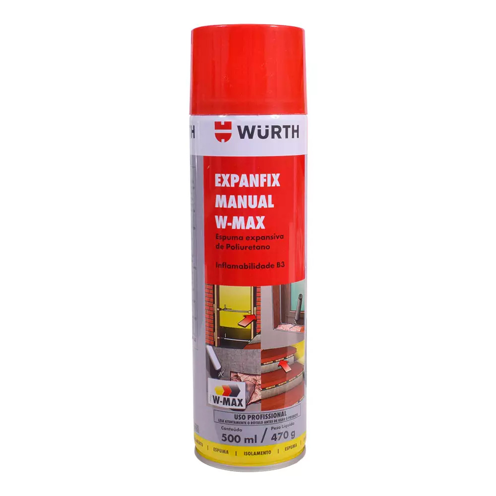 Espuma Expansiva Expanfix Manual W-Max 500ml Wurth