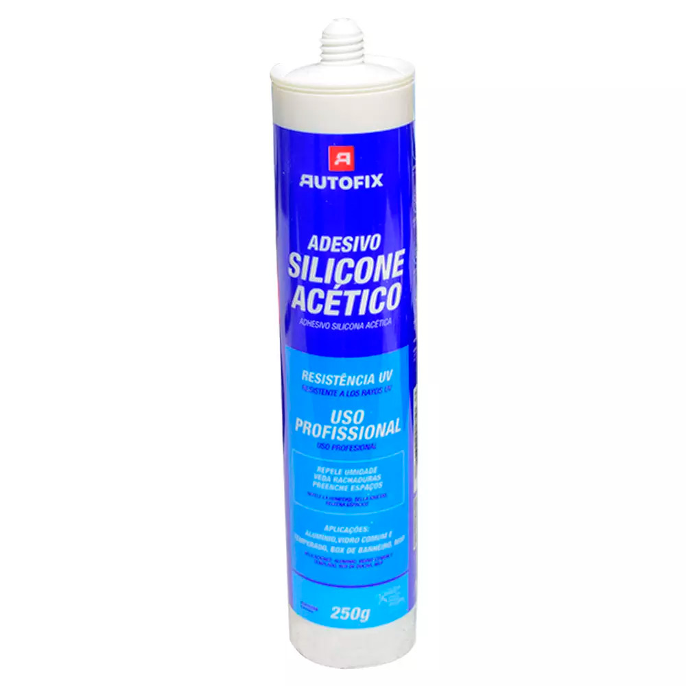 Silicone Acético Uso Profissional 250g Autofix