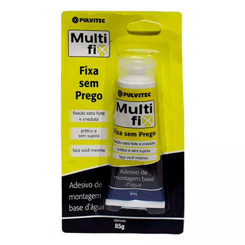 Adesivo Multifix Fixa Sem Prego 85g Pulvitec