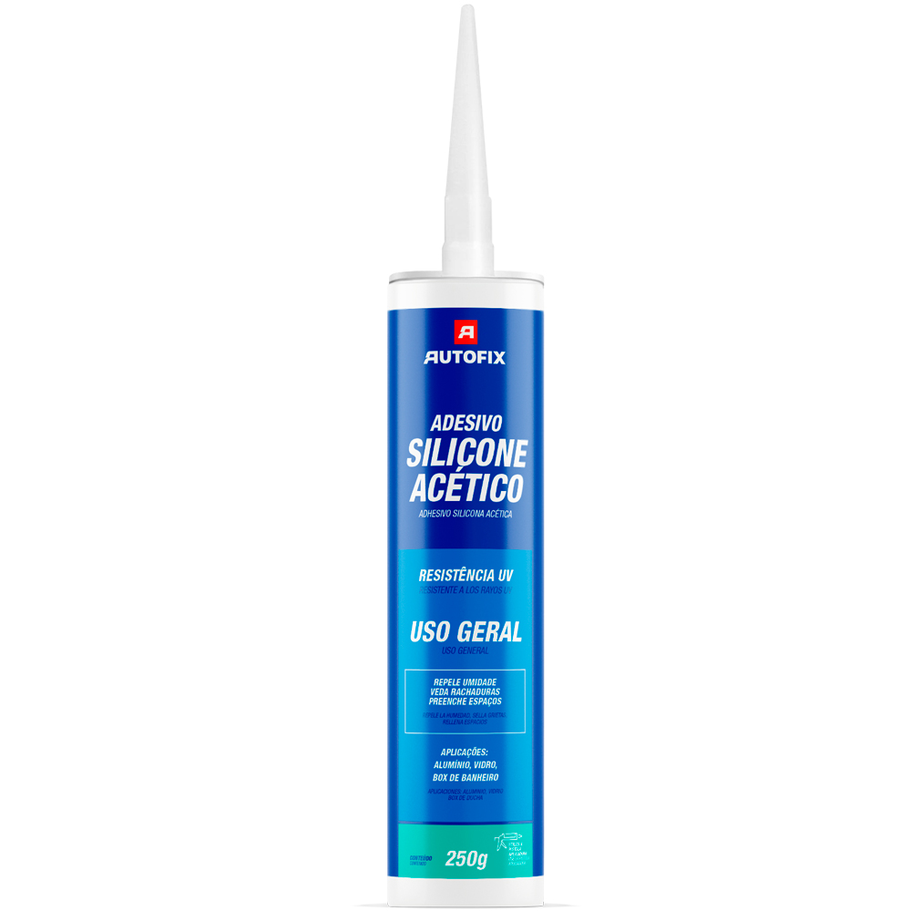 Silicone Acético Uso Geral Incolor 250gr Autofix