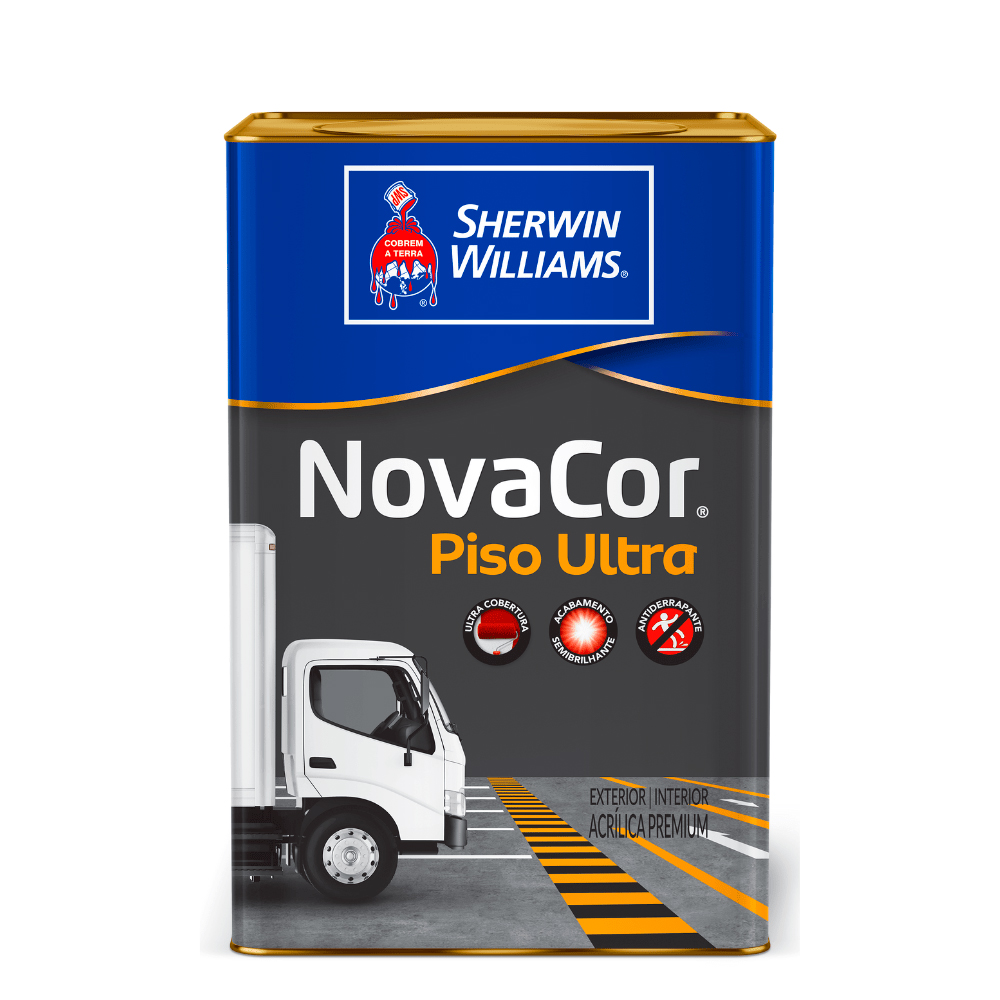 Novacor Piso Ultra Cinza Chumbo Lata Sherwin Williams