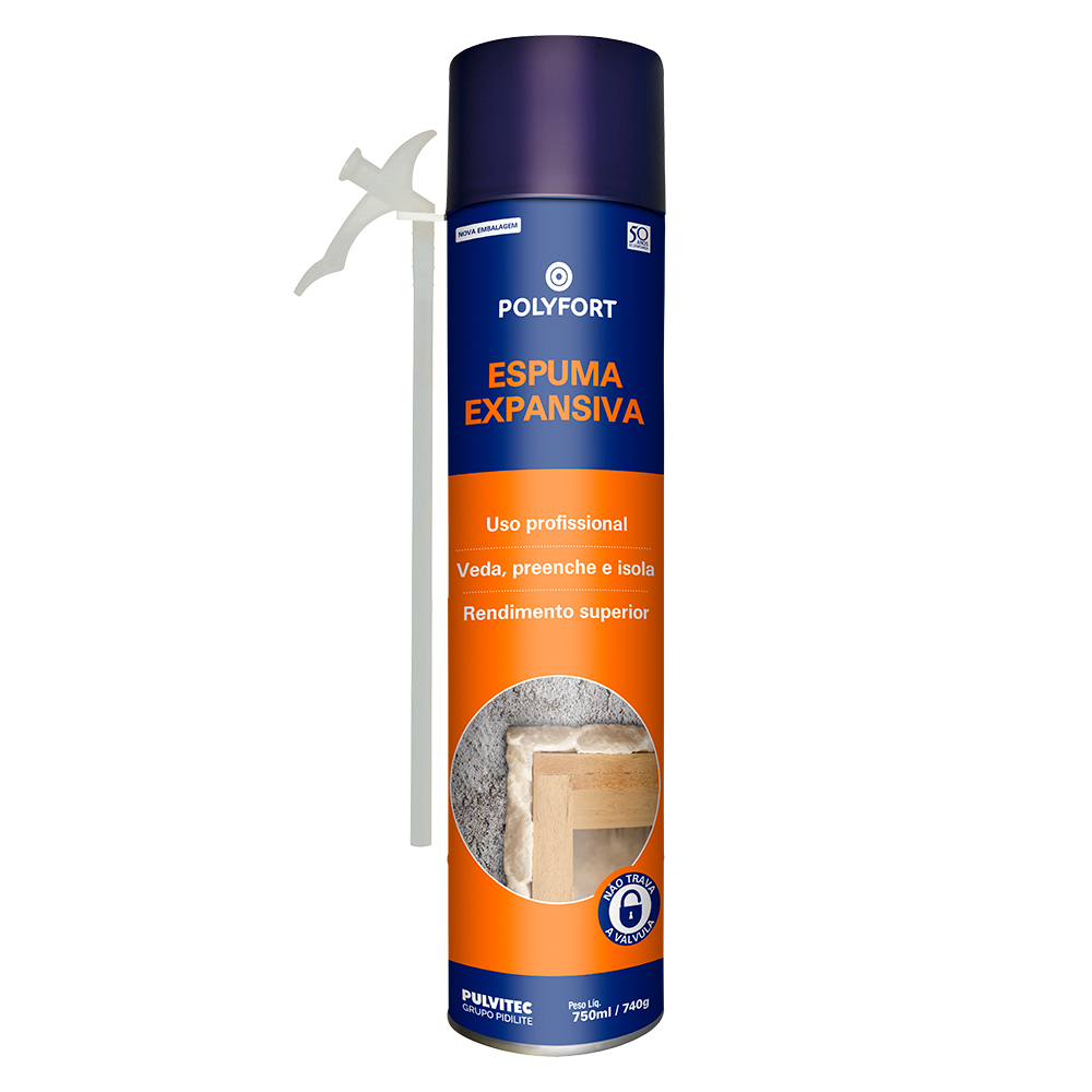 Espuma Expansiva Spray 750ml QA006 Pulvitec