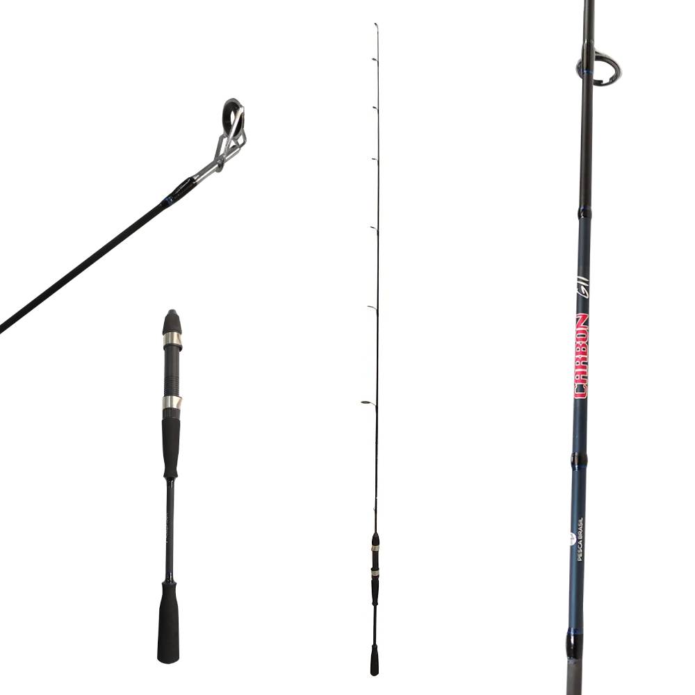 Vara de pesca para molinete Carbon GII M 30M 6,0 Pesca Brasil