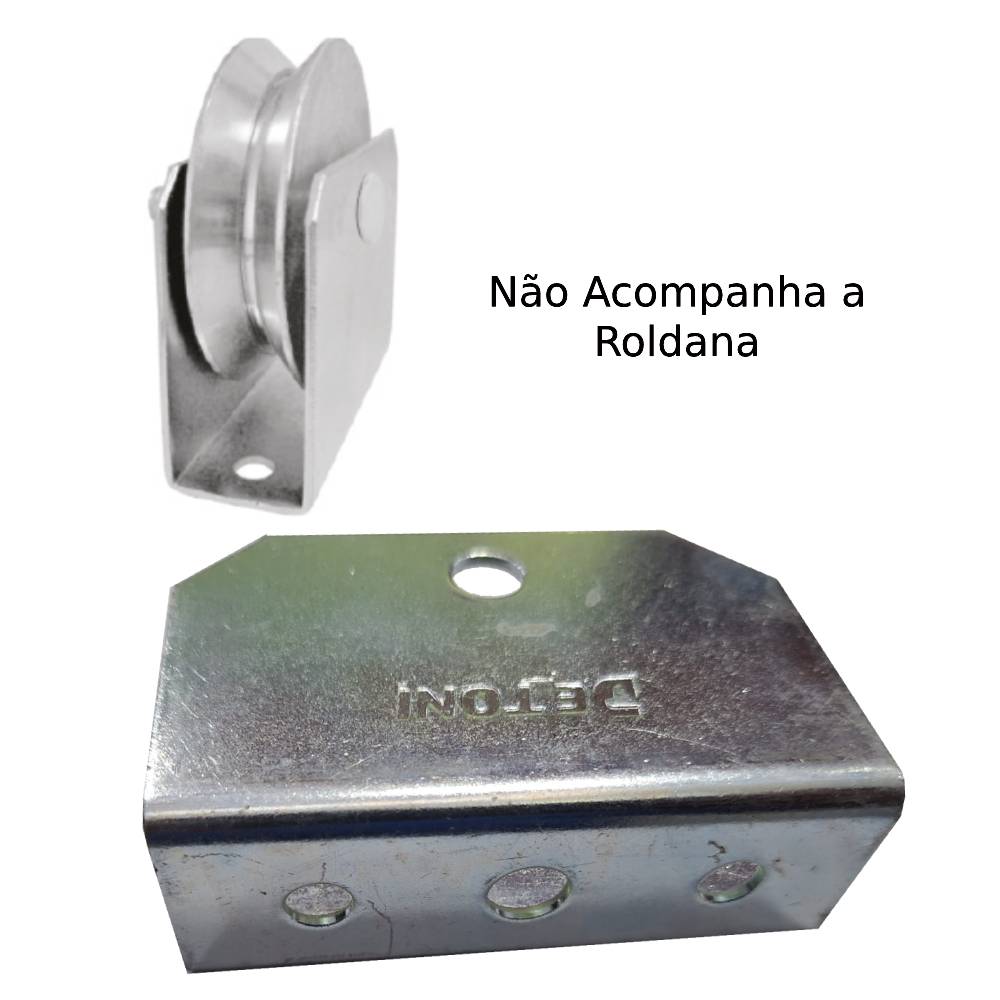 Caixa para Roldana 75mm zincada Detoni