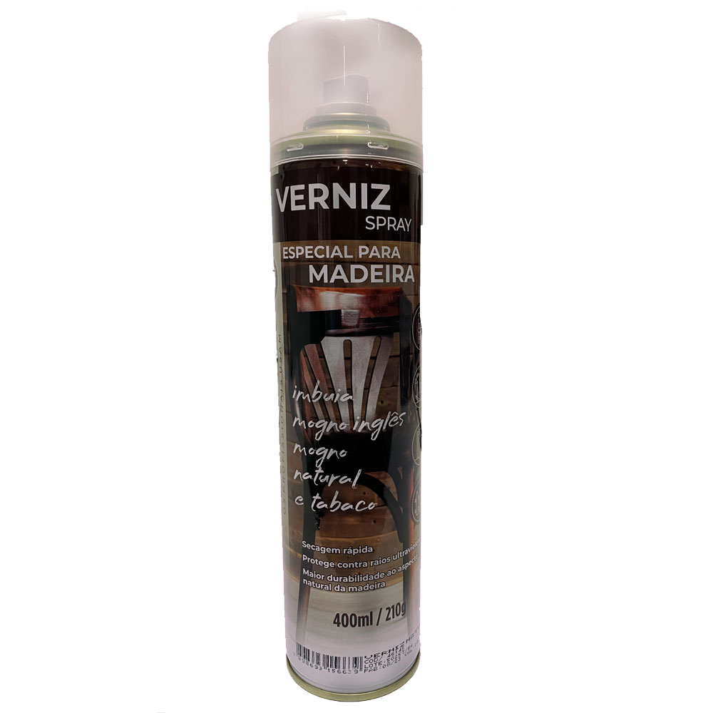 Tinta Spray Etaniz Verniz Para Madeira Natural 210g / 400ml