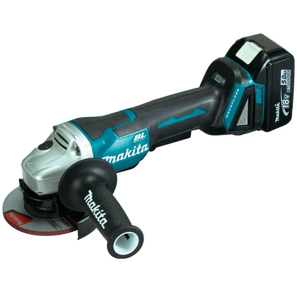 Esmerilhadeira Angular 115mm à Bateria DGA455RTJ1 18V 4.1/2" Bivolt Makita