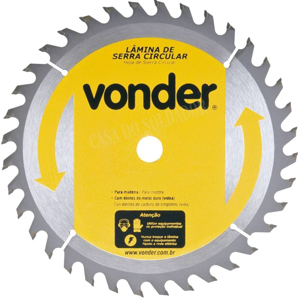 Disco de Serra Circular para Madeira 250mmx30mm 48 Dentes Vonder