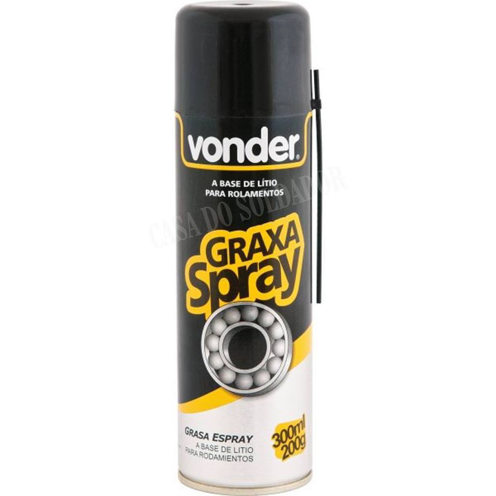 Graxa em spray universal de lítio 200g - Vonder