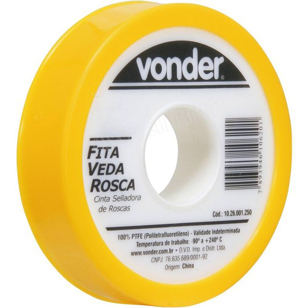 Fita Veda Rosca 18 mm x 10 m Vonder